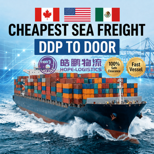 Cheapest Rates Logistics DDP Door To Door Sea Freight Forwarder Shipping Agent Cargo Transport Service From China To USA Canada